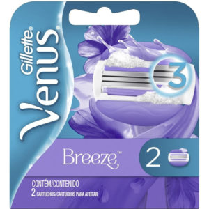 Gillette Maquina de Afeitar  Venus Breeze x 2 Cartuchos